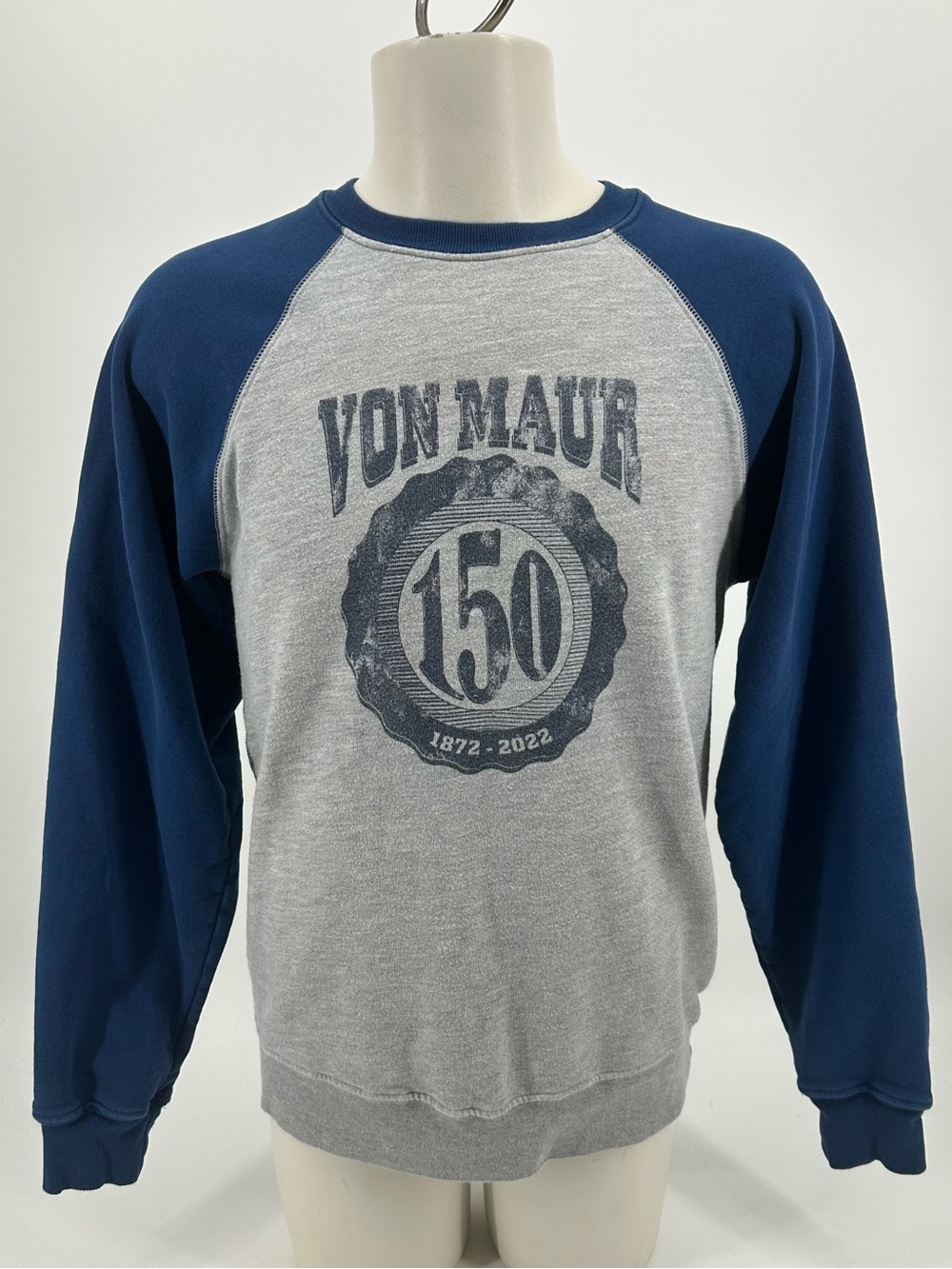 Retrobrand Los Angeles Von Maur 150th Anniversary Raglan Crewneck Sweatshirt Med